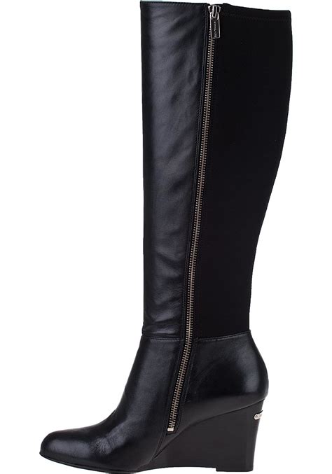 women's michael kors knee high boots|michael kors geller wedge bootie.